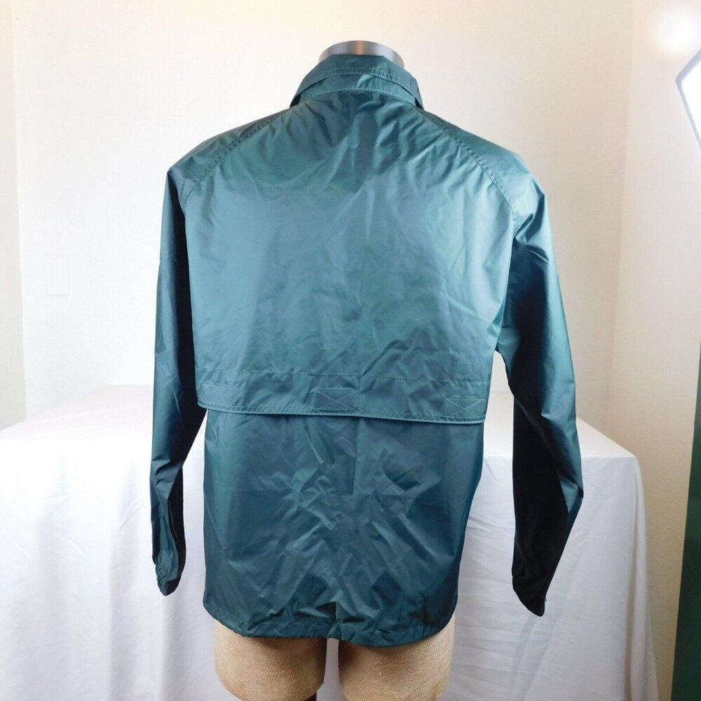 Sport-Tek By Port Authority Men Green Windbreaker Jacket WSDA Logo Size M Zipper - Picture 4 of 9